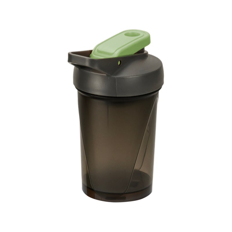 Herevin Polypropylene 500ml Gym Shaker Bottle, Leak Proof Protein Shaker, BPA Free Sports Fitness Water Bottle for Gym, Workout, Supplements, Travel & Office Use – Black (Cap Color Assorted) - Image 1